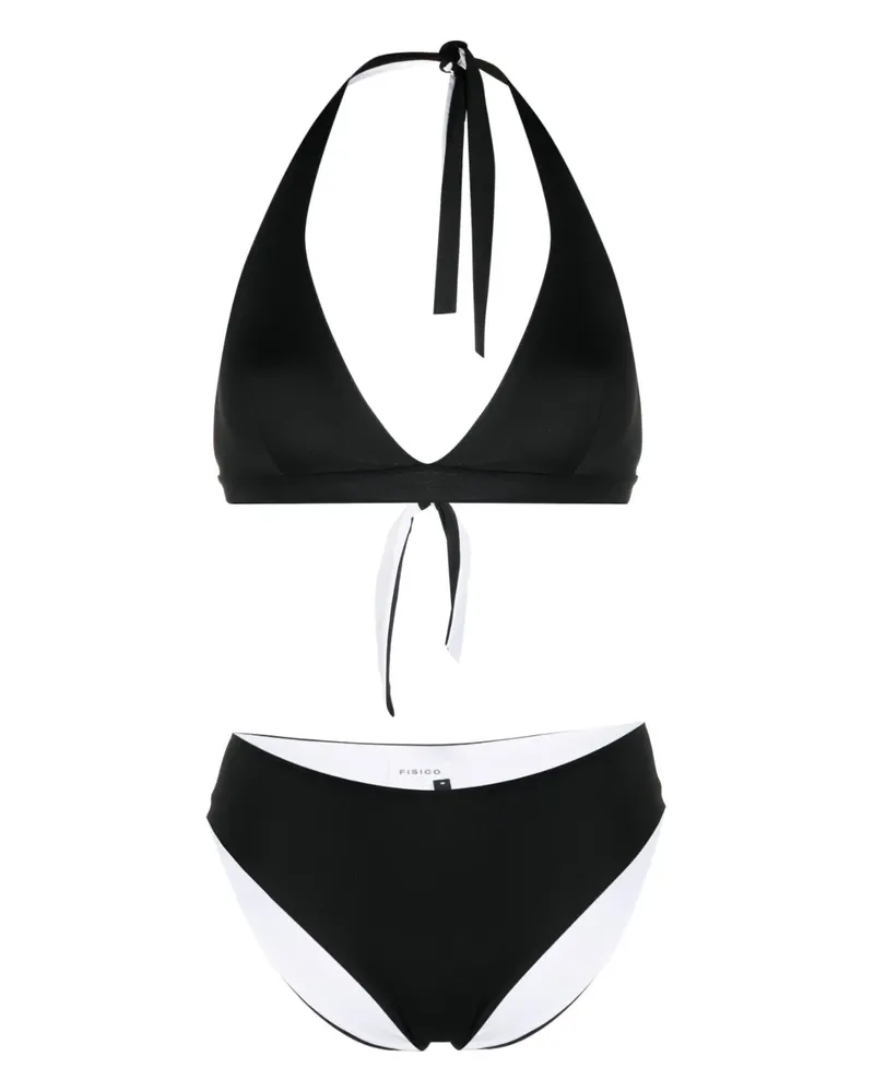 FISICO-Cristina Ferrari Neckholder-Bikini - Schwarz Schwarz