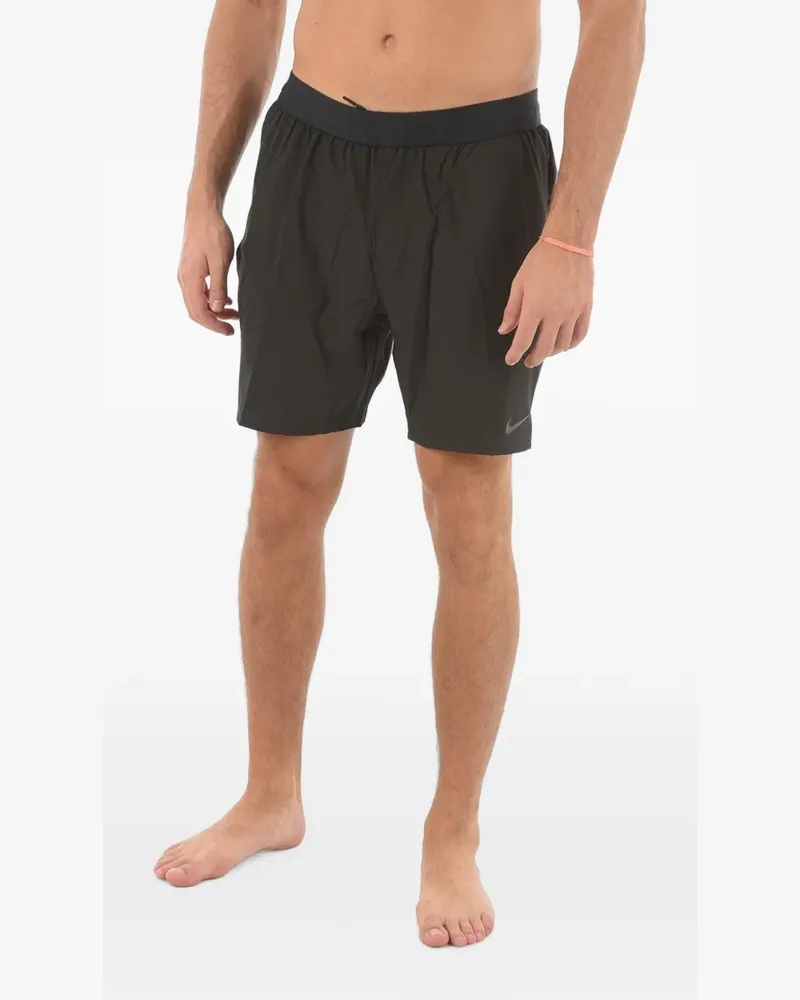 Nike Badeshorts mit Logo-Print - Schwarz Schwarz