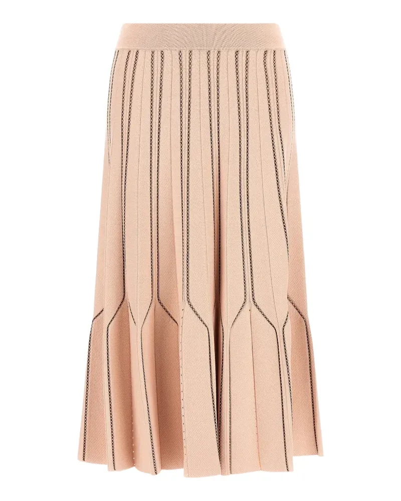 Elisabetta Franchi Origami Strickrock - Nude Nude