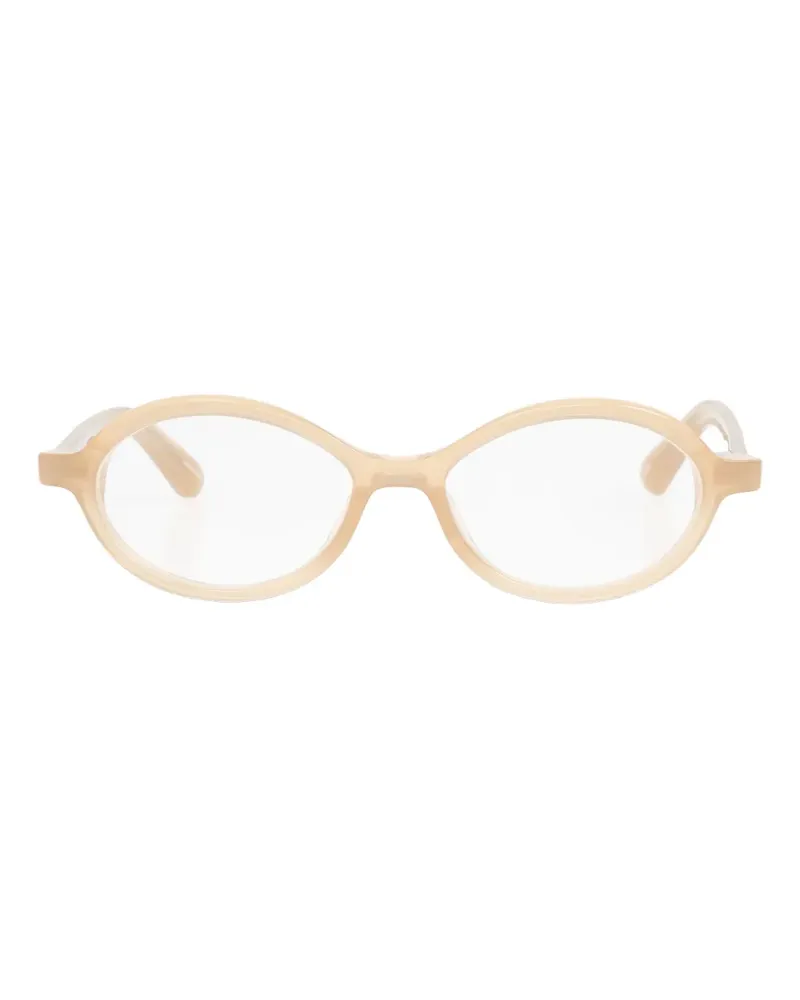 Jacquemus Brille mit Logo-Print - Nude Nude