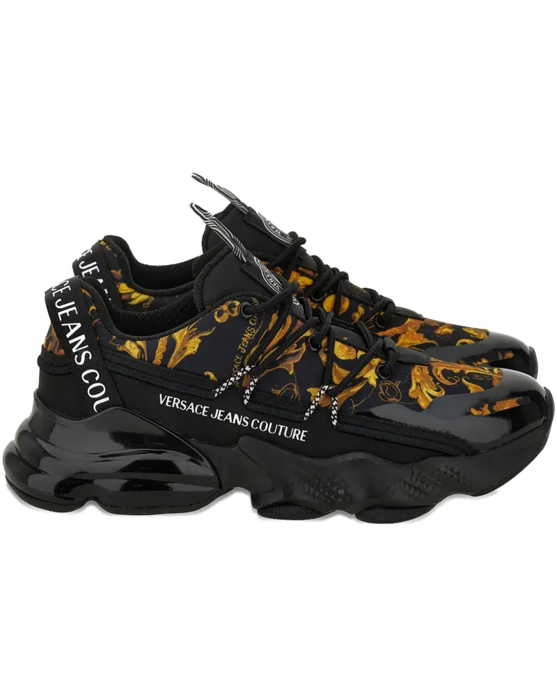 Versace Jeans Sneakers mit Plateausohle - Schwarz Schwarz