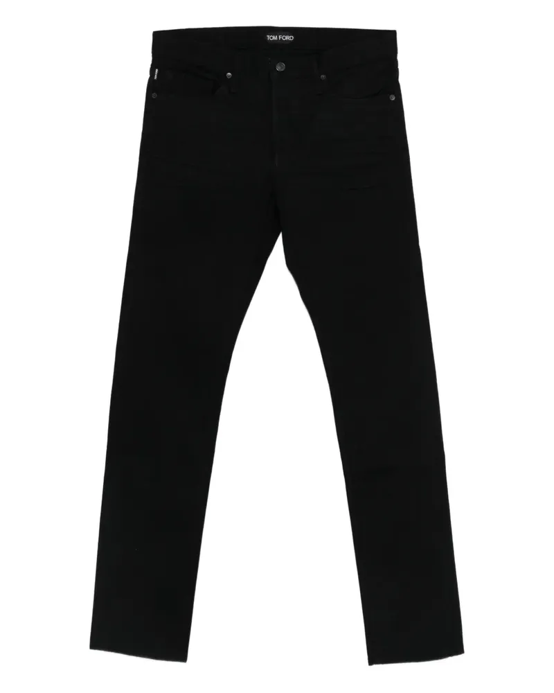 Tom Ford logo-patch jeans - Schwarz Schwarz