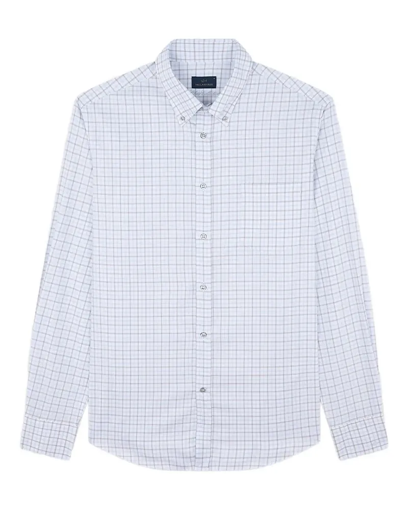 Paul & Shark Kariertes Hemd - Weiß Weiß