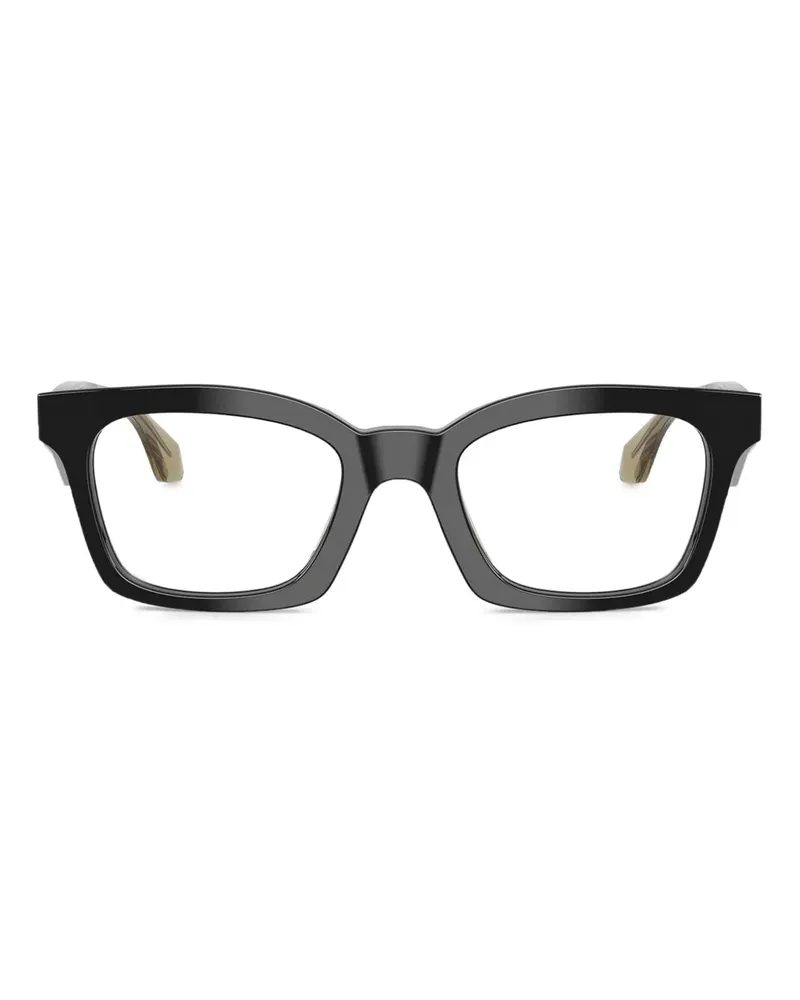 Giorgio Armani Brille mit eckigem Gestell - Schwarz Schwarz