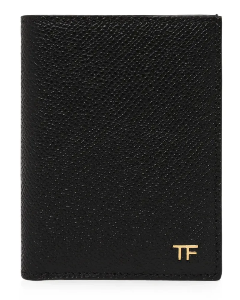 Tom Ford Kleines Kartenetui mit Klappe - Schwarz Schwarz