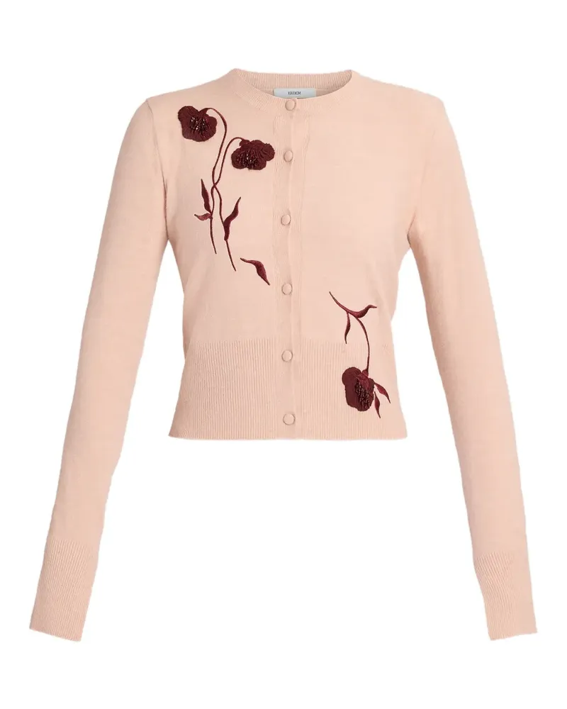 Erdem Bestickter Cardigan - Rosa Rosa