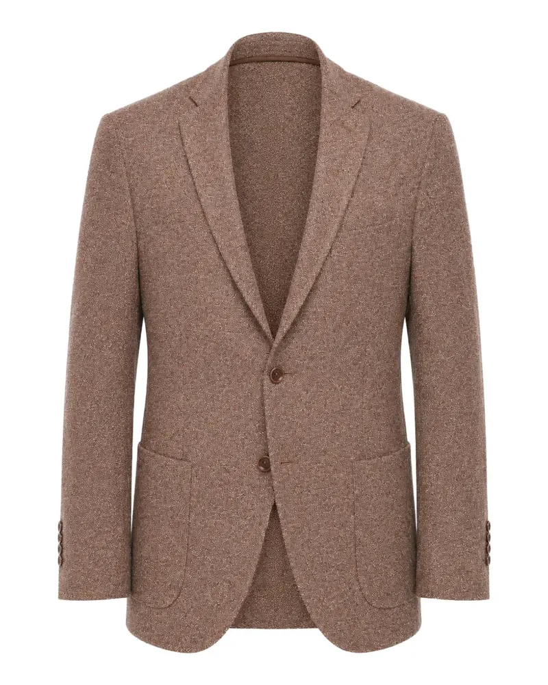 Corneliani Nino Danieli single-breasted patch-pocket blazer - Braun Braun