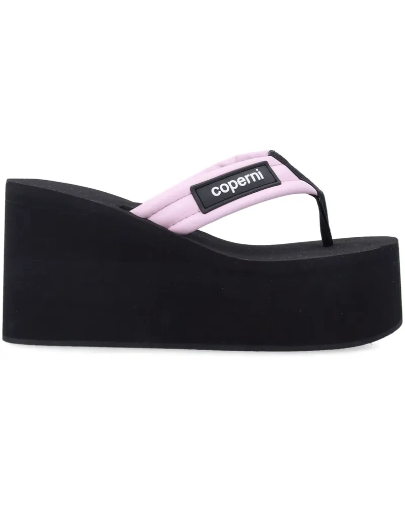 COPERNI Flip-Flops mit Logo-Patch - Schwarz Schwarz