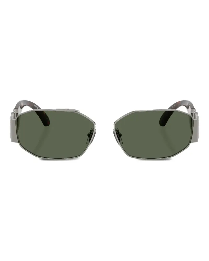 Versace Geometrische Medusa Sonnenbrille - Grau Grau