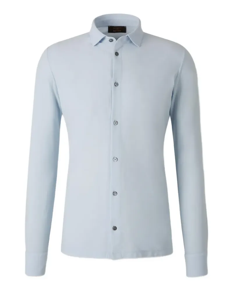 Zanone Langärmeliges Hemd - Blau Blau