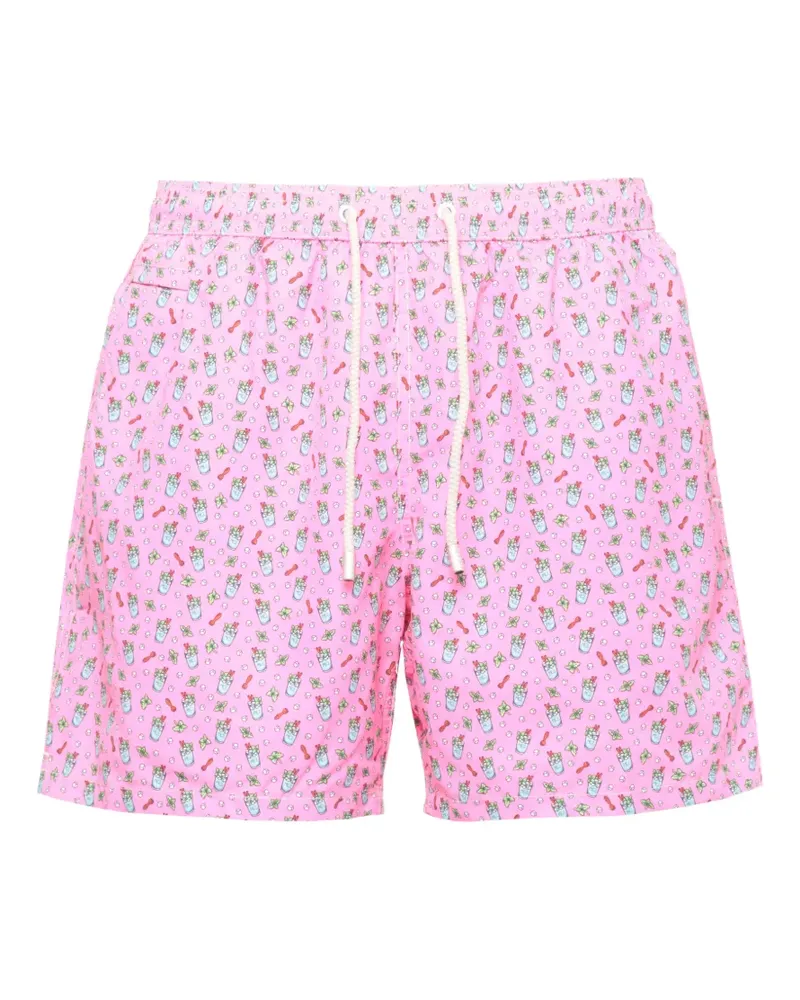 MC2 Saint Barth Lighting micro fantasy graphic-print swim shorts - Rosa Rosa
