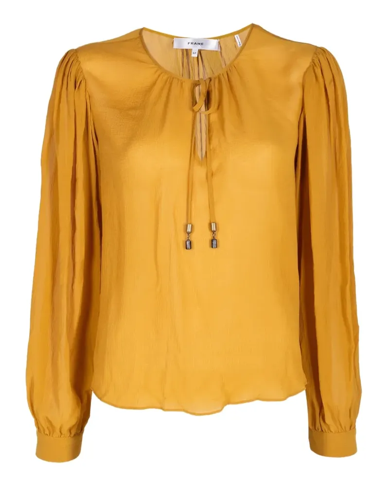 Frame Denim Amulet Seidenbluse - Gelb Gelb