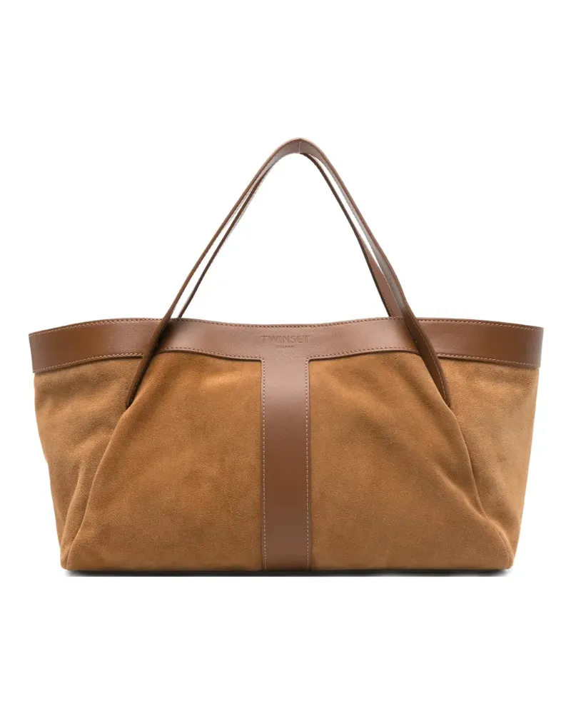 Twin-Set Duffle panelled tote bag - Braun Braun