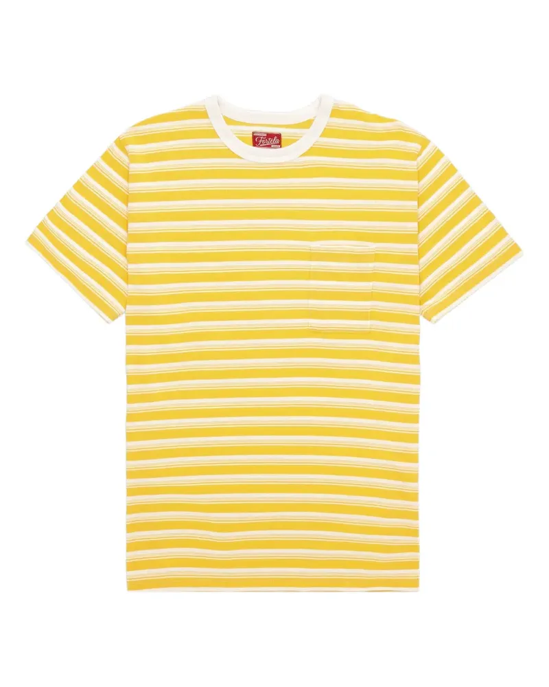 Fortela Yakut striped T-shirt - Gelb Gelb