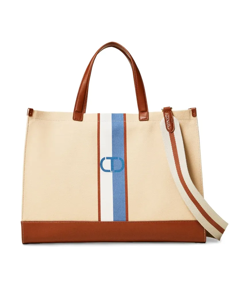 Twin-Set Handtasche mit Print - Nude Nude