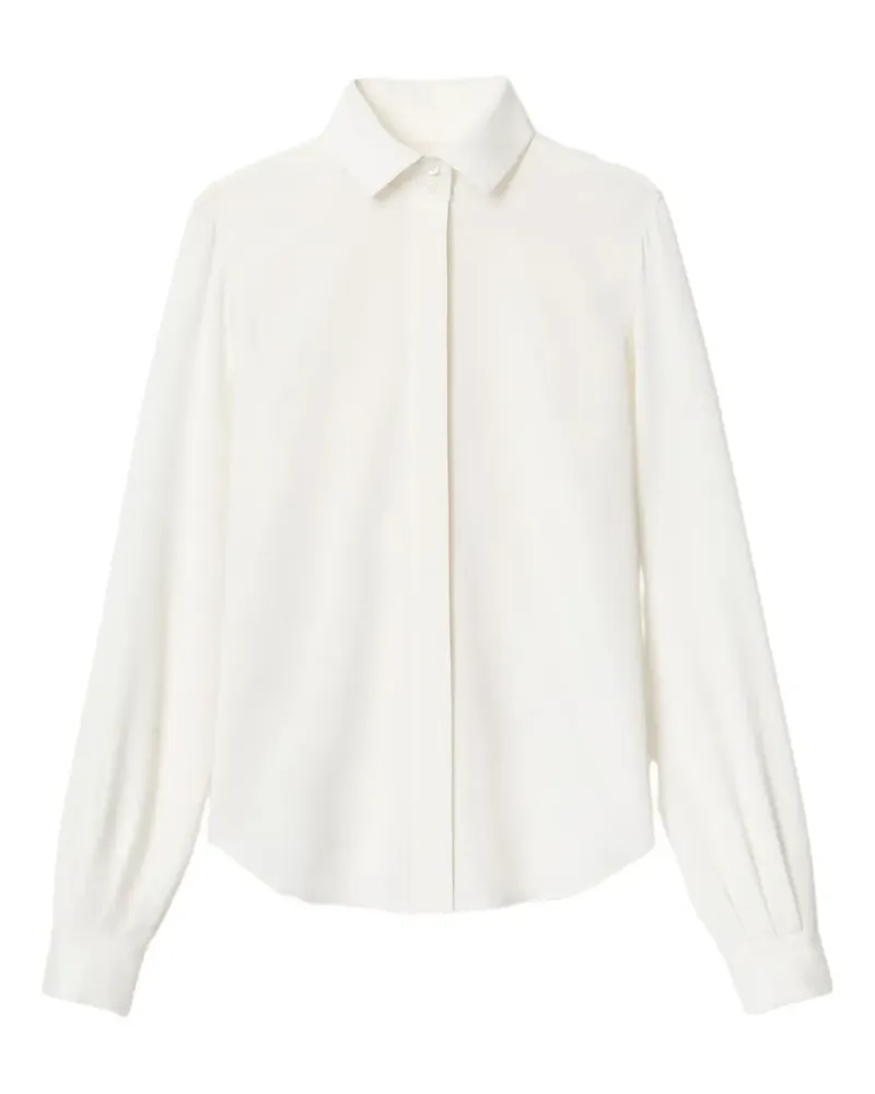 Lafayette148 Bluse aus Bio-Seidengemisch - Weiß Weiß