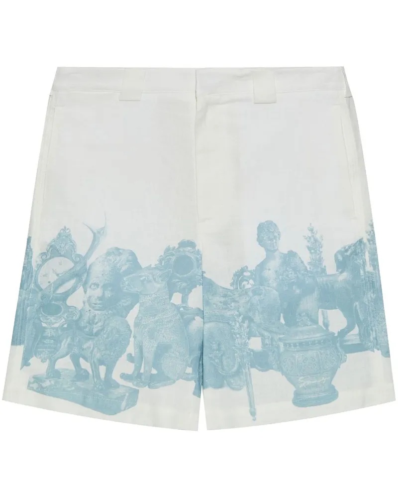 Givenchy Shorts mit grafischem Print - Weiß Weiß