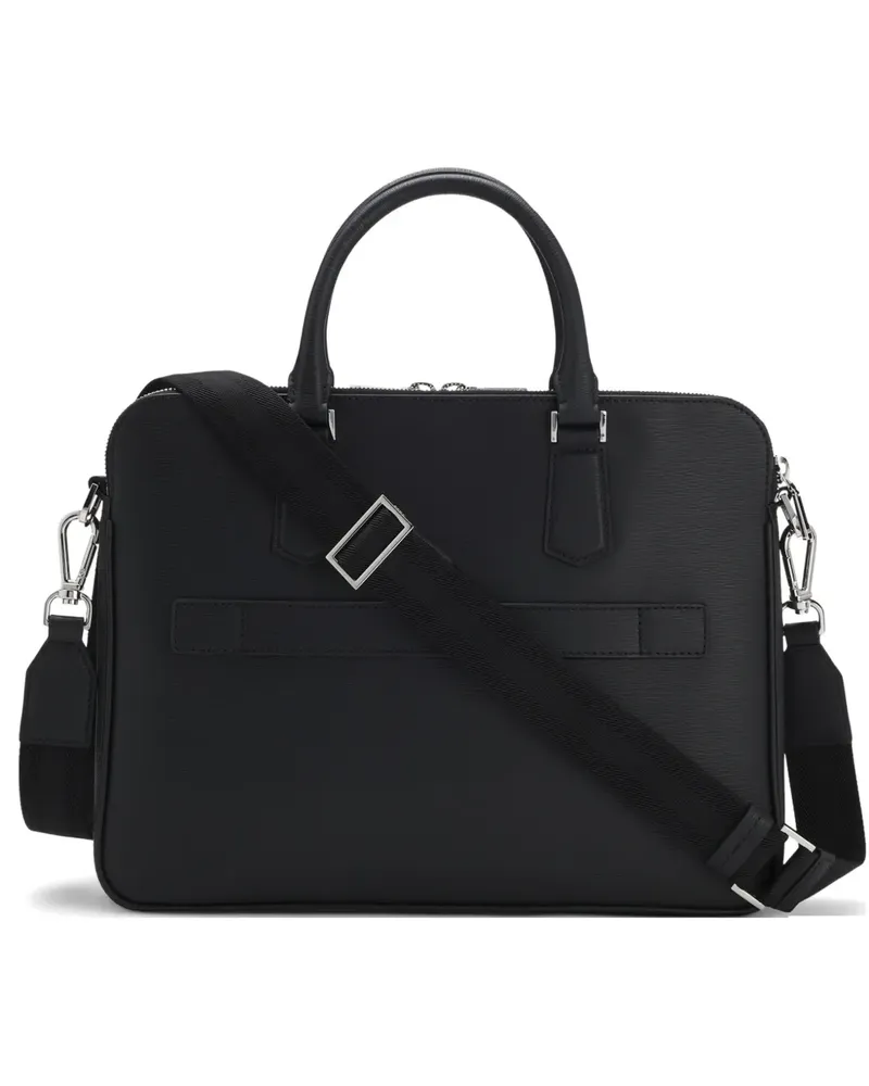 HUGO BOSS Aktentasche aus Leder - Schwarz Schwarz