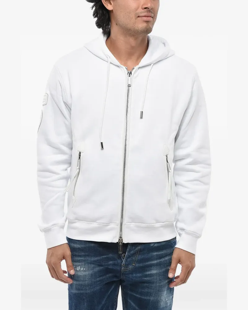 Dsquared2 zip-up hoodie - Weiß Weiß