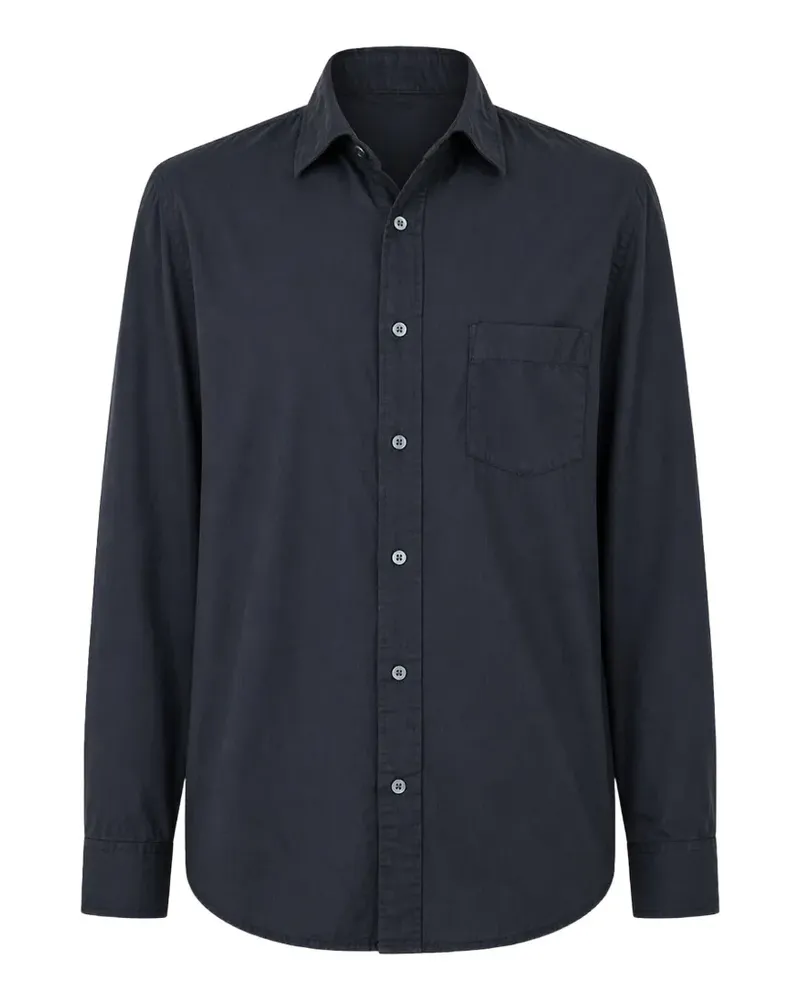 Hartford Paul Hemd mit regulärem Schnitt - Blau Blau