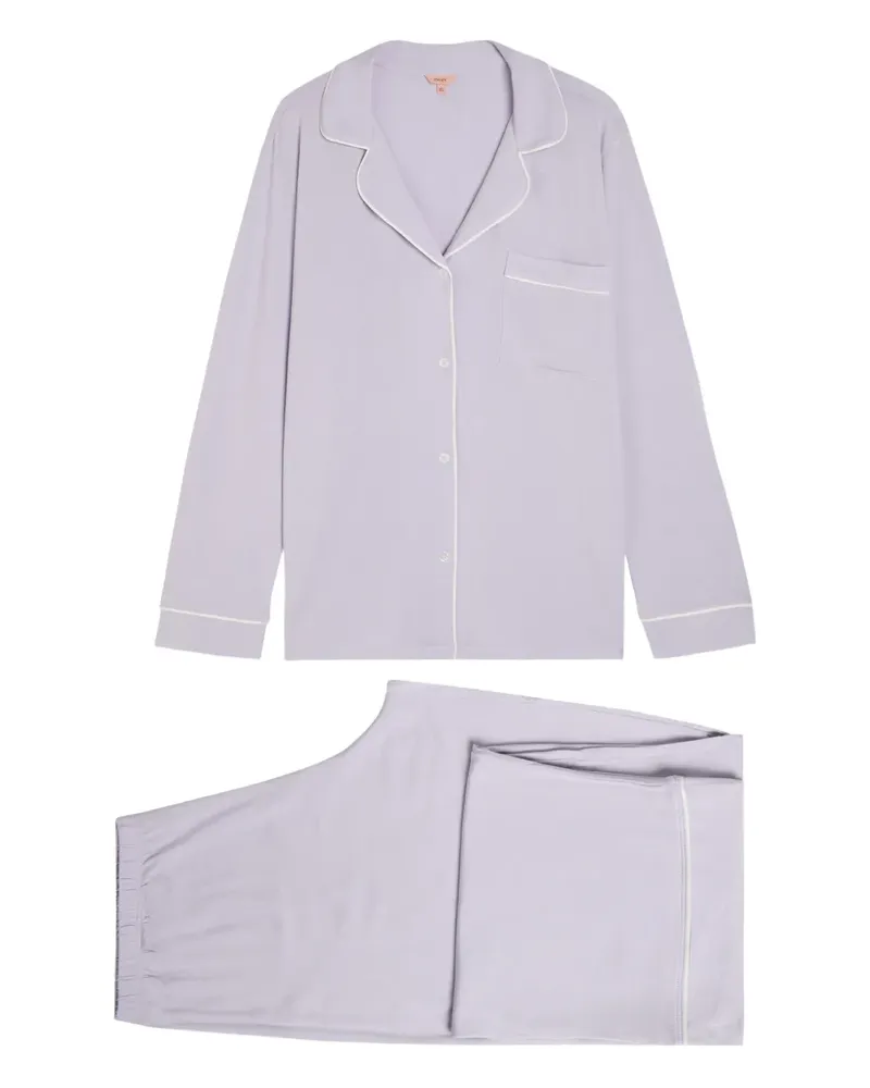 Eberjey Gisel piped pyjama set - Violett Violett