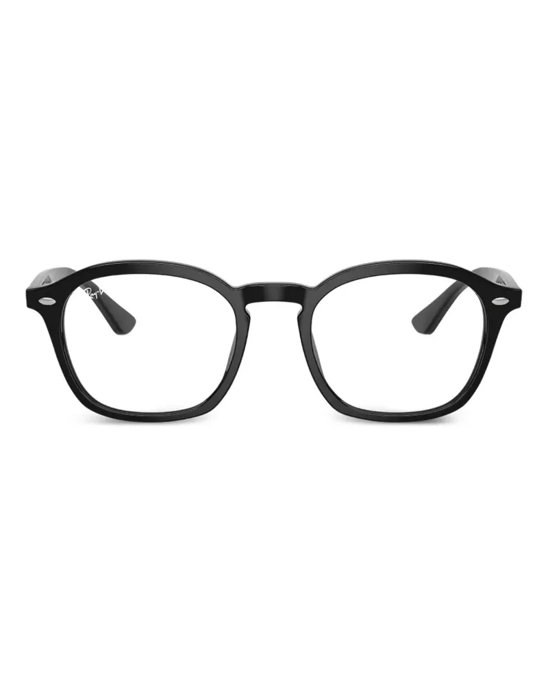 Ray Ban Brille mit geometrischem Gestell - Schwarz Schwarz
