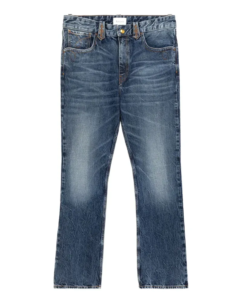Amish Gringo Loco faded-effect jeans - Blau Blau
