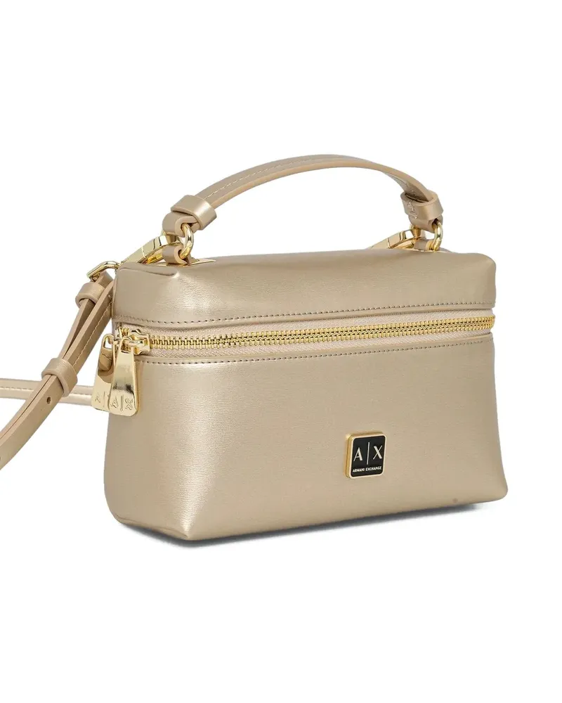 Armani Exchange Metallic-Kosmetiktasche - Gold Gold