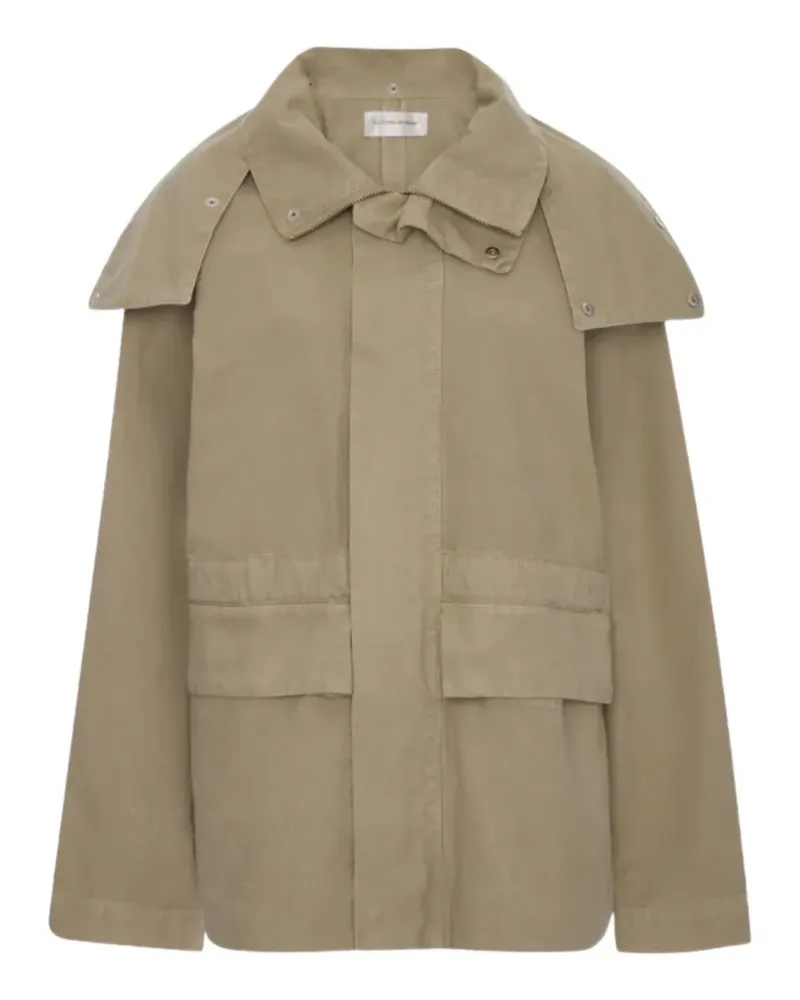 Victoria Beckham hooded pocket-detail jacket - Nude Nude