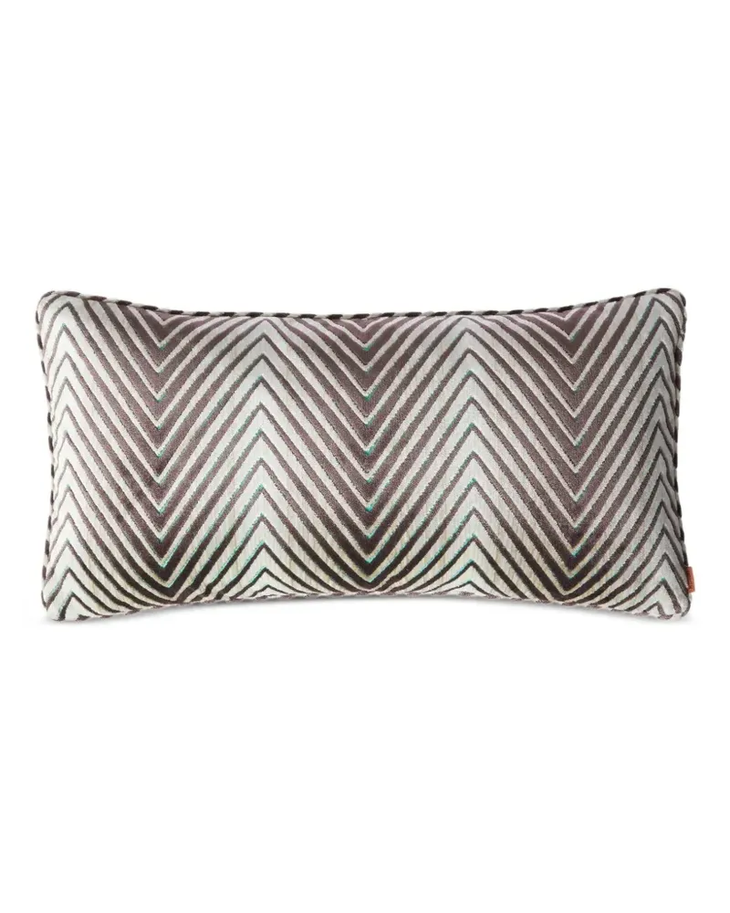 Missoni Home Kissen aus Samt mit Zickzackmuster - Violett Violett