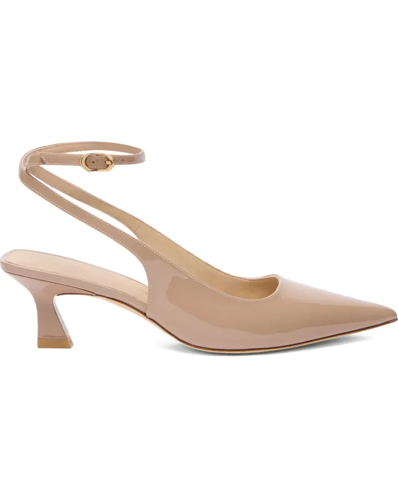 Stuart Weitzman Vinnie Pumps mit Design-Absatz 50mm - Nude Nude