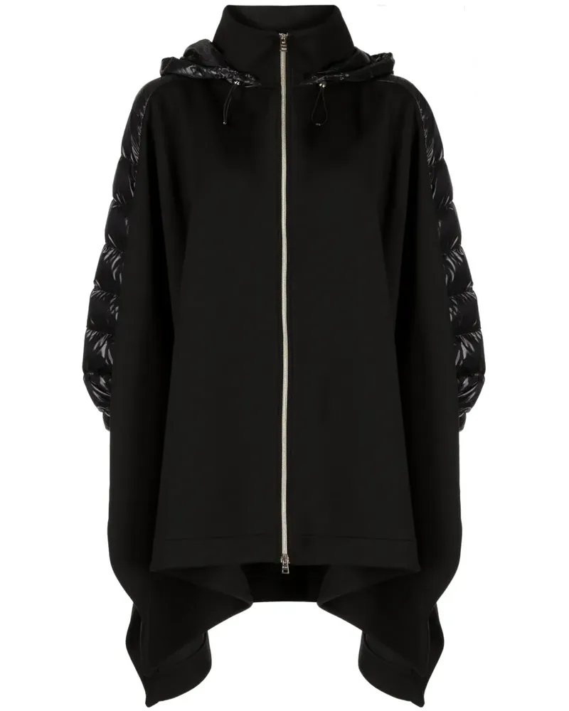 Herno Cape mit Kapuze - Schwarz Schwarz