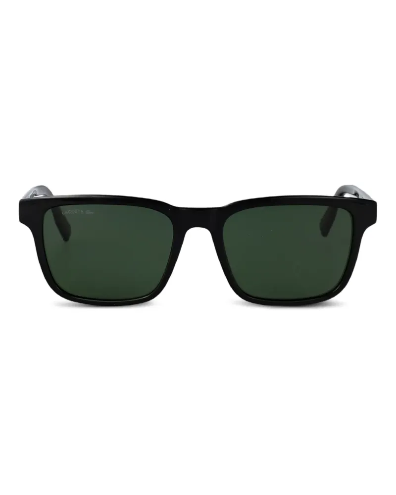 Lacoste Sonnenbrille mit eckigem Gestell - Schwarz Schwarz