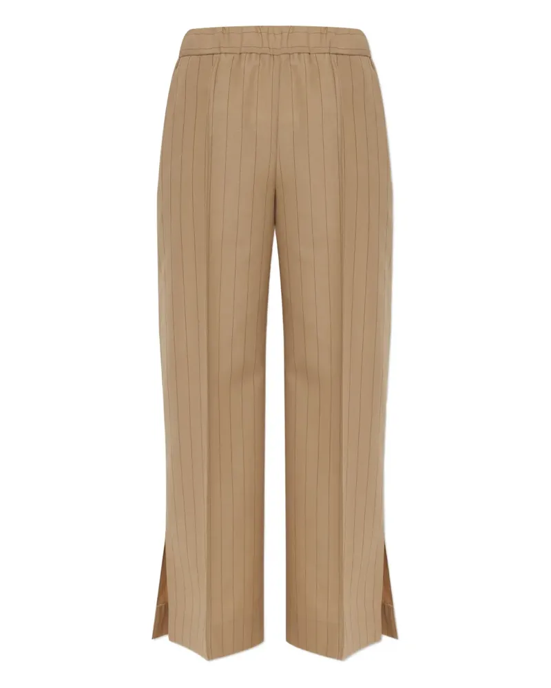 Jil Sander pinstripe elastic-waist trousers - Nude Nude