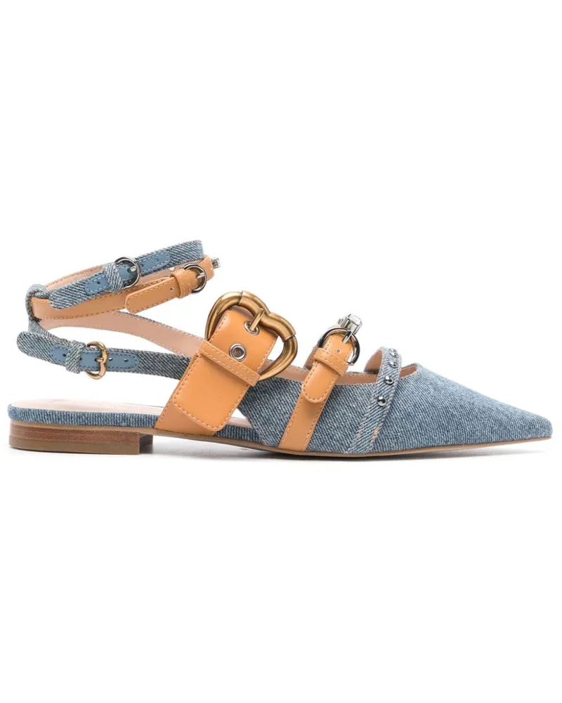 Pinko Verzierte Mules - Blau Blau