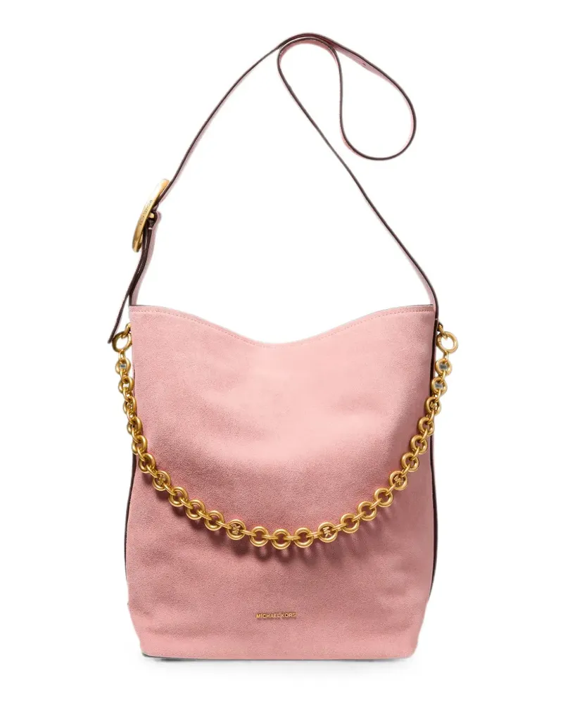 Michael Kors large Nolita suede shoulder bag - Rosa Rosa