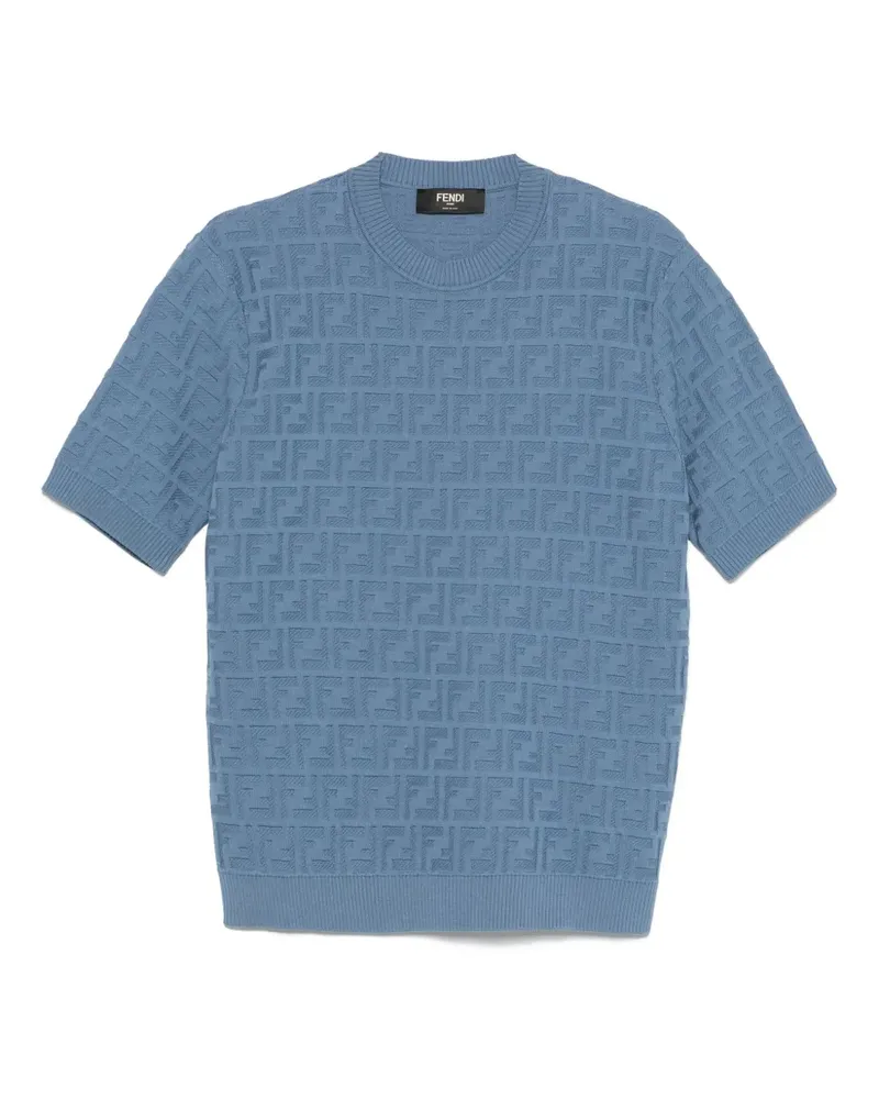 Fendi Sweatshirt mit Monogramm - Blau Blau