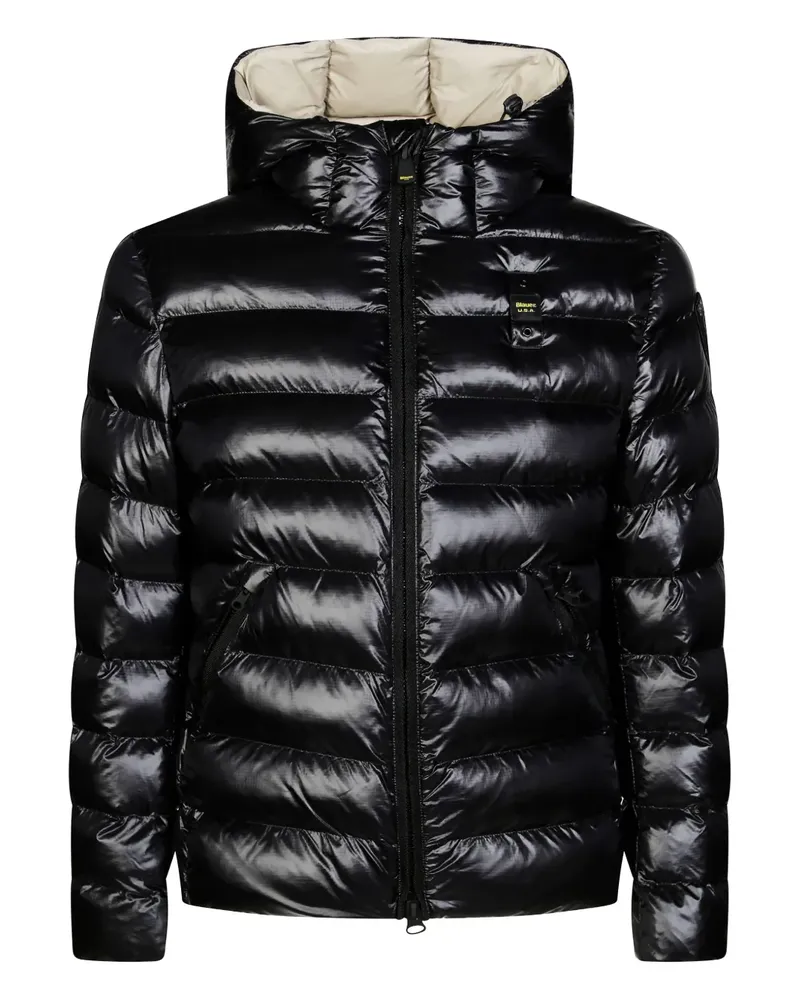 Blauer Adams Kapuzenjacke - Schwarz Schwarz
