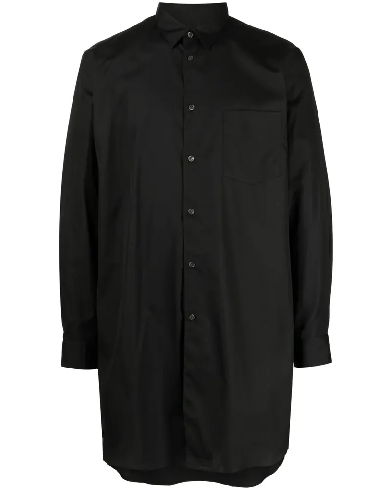 Comme des Garçons Langes Hemd - Schwarz Schwarz