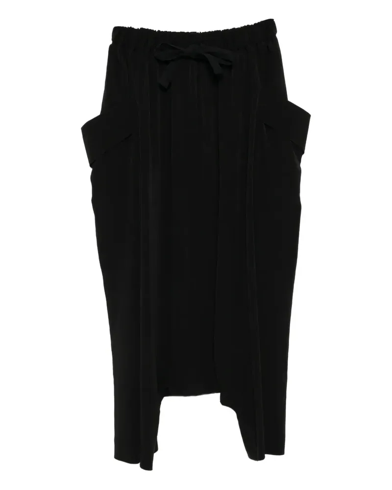 Yohji Yamamoto pocket tapered trousers - Schwarz Schwarz