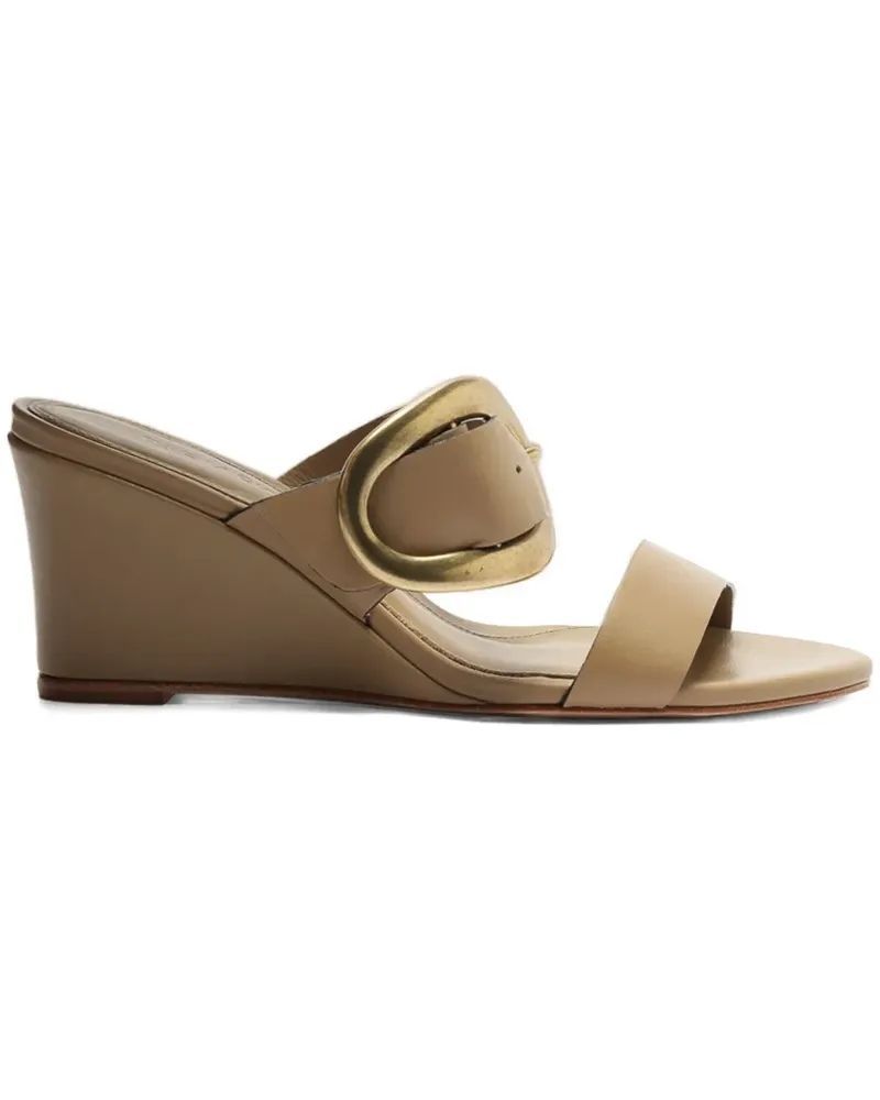 FARM Rio Mules mit Schnallen - Braun Braun