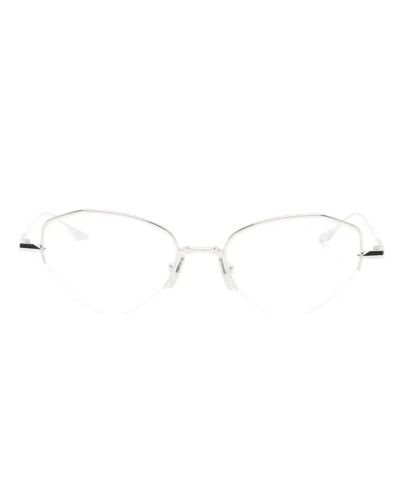DITA Lunari Halbrand-Brille - Silber Silber