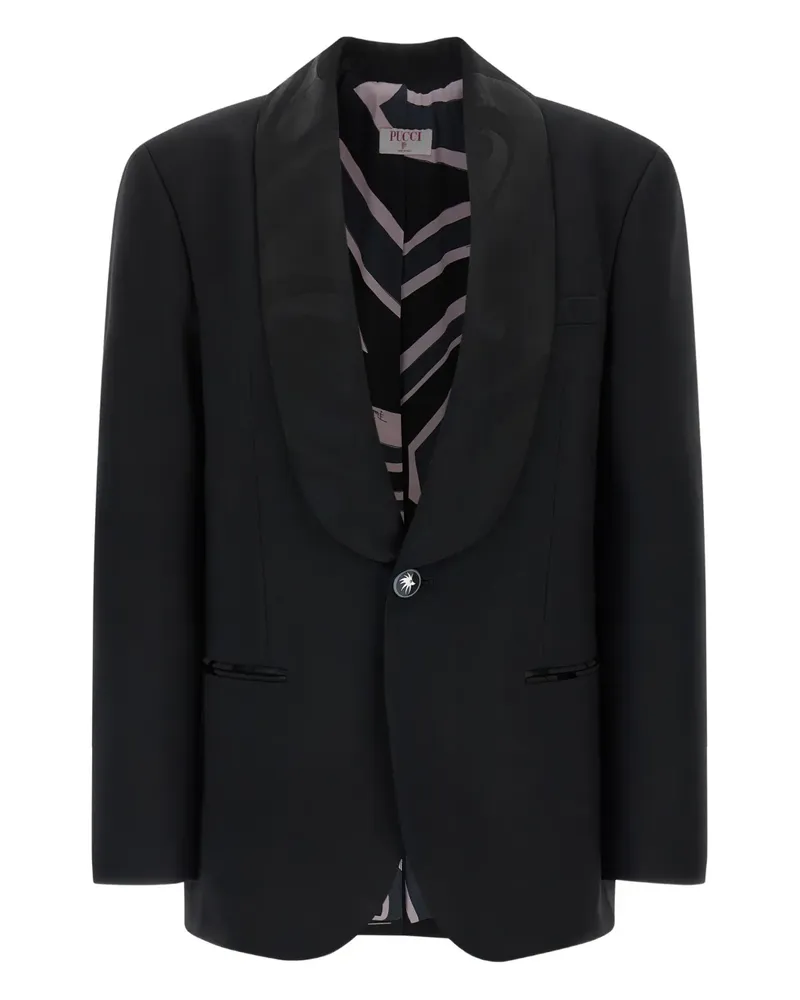 Emilio Pucci single-breasted buttoned blazer - Schwarz Schwarz
