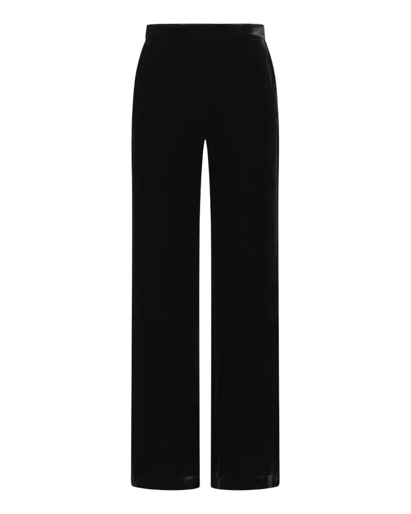 Maliparmi straight-leg velvet trousers - Schwarz Schwarz