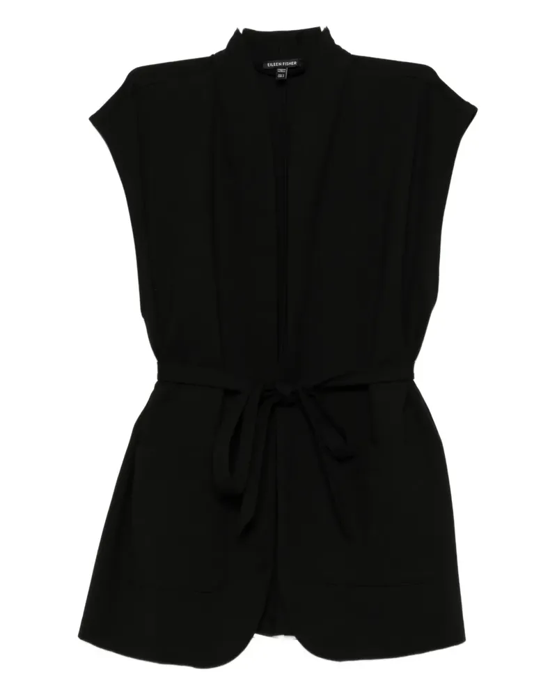Eileen Fisher flex ponte gilet - Schwarz Schwarz