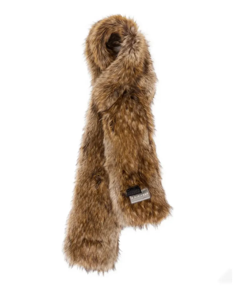 Maison Margiela Schal aus Seide - Braun Braun