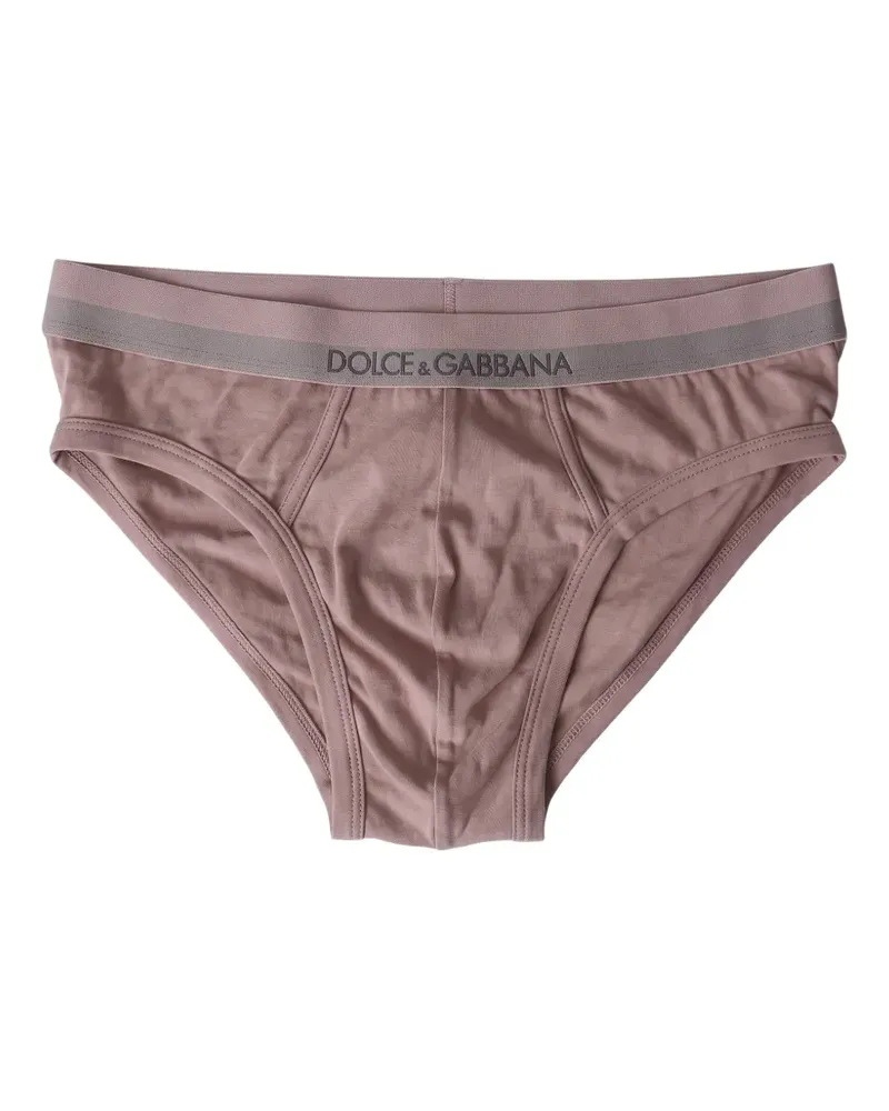 Dolce & Gabbana Slip mit Logo-Bund - Rosa Rosa