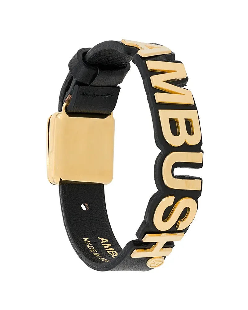 AMBUSH Armband mit Logo - Schwarz Schwarz