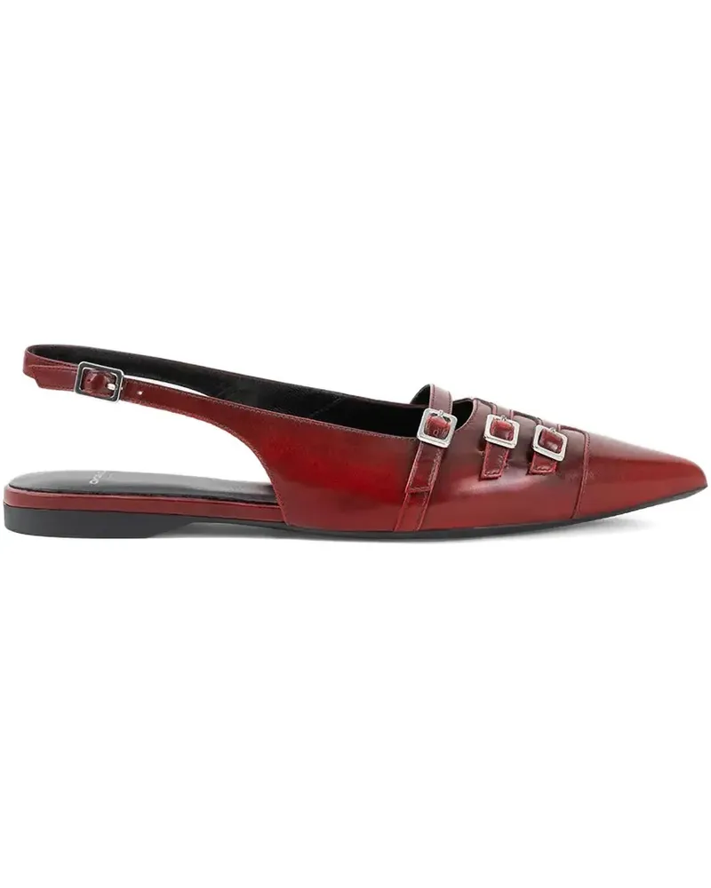 Vagabond Hermine Slingback-Ballerinas mit Schnalle - Rot Rot