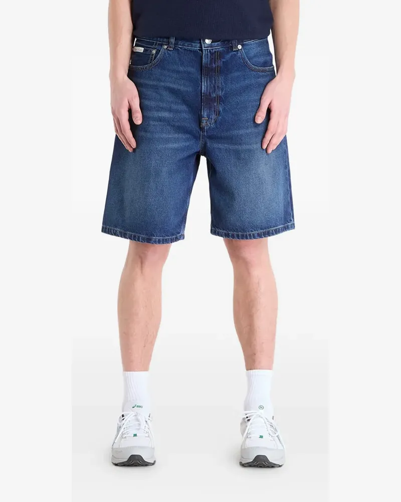 Calvin Klein 90s Oil Slick denim shorts - Blau Blau